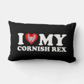 I Love (Heart) My Cornish Rex ランバークッション (裏面)