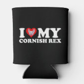 I Love (Heart) My Cornish Rex 缶クーラー (裏面)