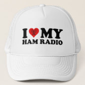 I Love (Heart) My Ham Radio キャップ (正面)