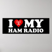 I Love (Heart) My Ham Radio ポスター (正面)