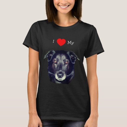 I Love Heart My Labrador Retriever  Tシャツ (正面)