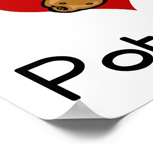 I love-heart potato ポスター (角)