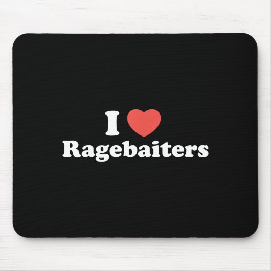 I Love Heart Ragebaiters  マウスパッド (正面)