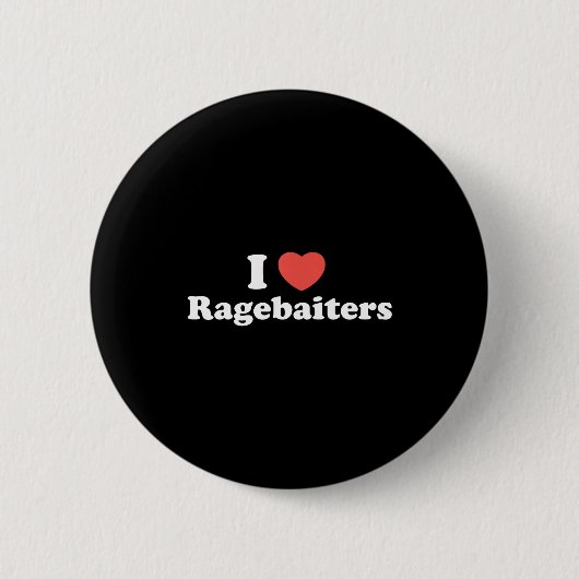 I Love Heart Ragebaiters  缶バッジ (正面)