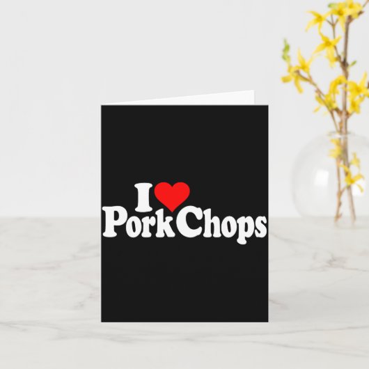 I Love Heart Rk Chops  カード (黄色い花)