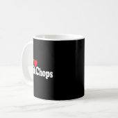I Love Heart Rk Chops  コーヒーマグカップ (正面左)
