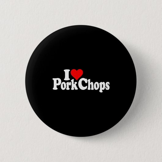 I Love Heart Rk Chops  缶バッジ (正面)