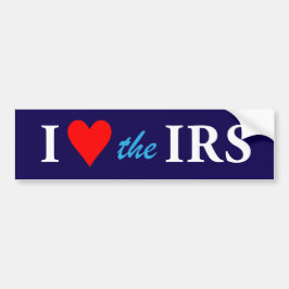 I Love Heart the IRS バンパーステッカー