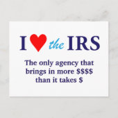 I Love Heart the IRS ポストカード (正面)