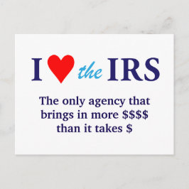 I Love Heart the IRS ポストカード