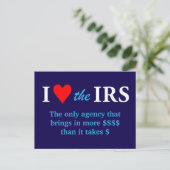 I Love Heart the IRS ポストカード (スタンド正面)