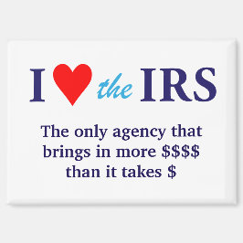 I Love Heart the IRS マグネット