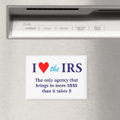 I Love Heart the IRS マグネット (インサイチュ (食洗機))