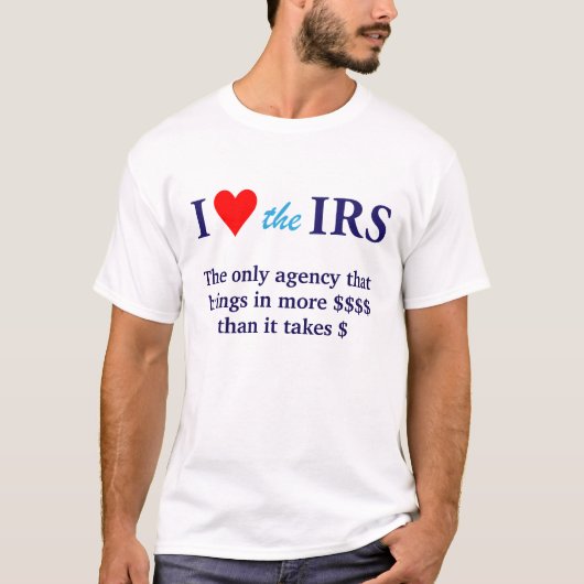 I Love Heart the IRS Tシャツ (正面)