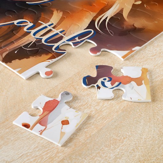 i love Highland Cattle ジグソーパズル (側面)