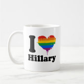 I LOVE HILLARY PRIDE -.png コーヒーマグカップ (左)
