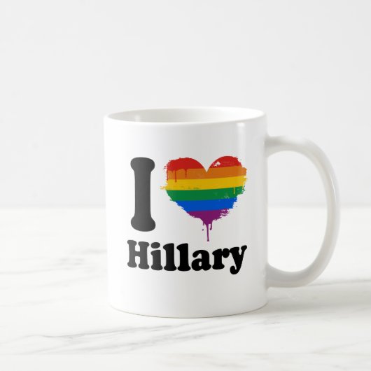 I LOVE HILLARY PRIDE -.png コーヒーマグカップ (右)