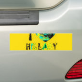 I Love Hillary USAアートプリント バンパーステッカー (車上)