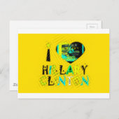 I Love Hillary USAアートプリント ポストカード (正面/裏面)