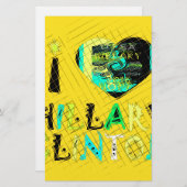 I Love Hillary USAアートプリント 便箋 (正面/裏面)