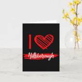 I Love Hillsborough I Heart Hillsborough  カード (黄色い花)