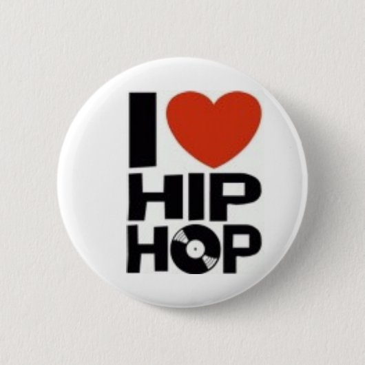 I_Love_Hip-hop 缶バッジ (正面)