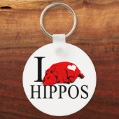 I Love Hipposキーホルダー キーホルダー (正面)