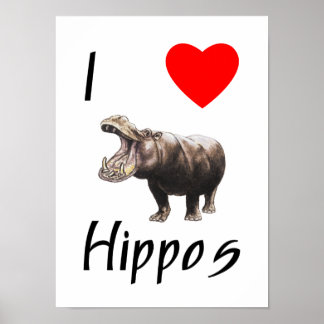I Love Hippos (2) ポスター