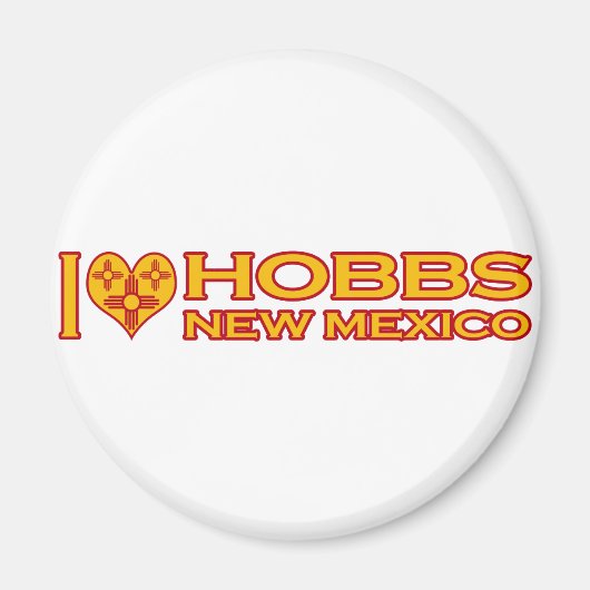 I Love Hobbs, NM マグネット (正面)