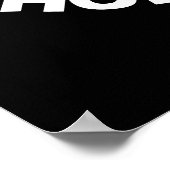 I Love Hole Foods おもしろい Dout Pun Dark BG ポスター (角)