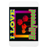 I LOVE Hollywood Palm Trees in the Box Magnet マグネット (縦)