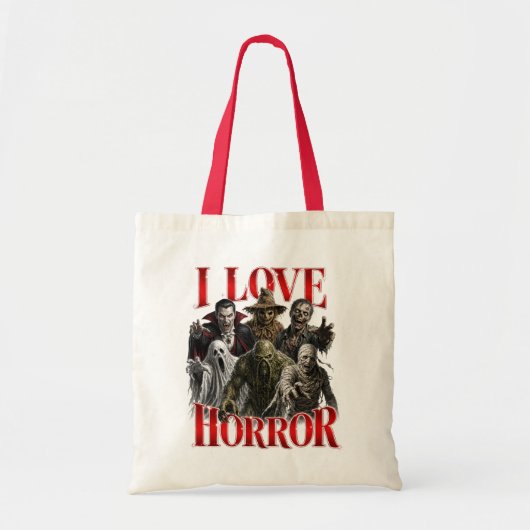 I Love Horror トートバッグ (正面)