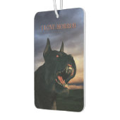 I Love Horror. Big, black dog カーエアーフレッシュナー (左)