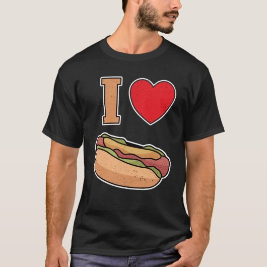 I love hot dogs tシャツ (正面)