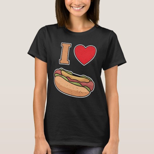 I love hot dogs tシャツ (正面)