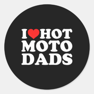 I Love Hot Motoパパ ラウンドシール