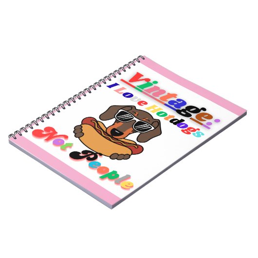 I Love Hotdogs,not People  ノートブック (左側)