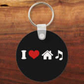I Love House Music Keychain |イビサ踊り キーホルダー (正面)
