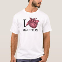 I Love Houston解剖学的に正しいハートTシャツ