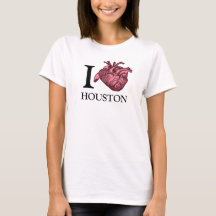 I Love Houston解剖学的に正しいハートTシャツ