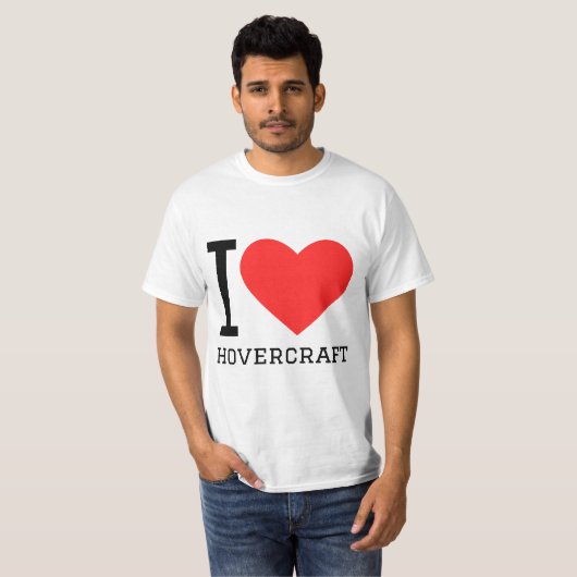 I love hovercraft  tシャツ (正面フル)
