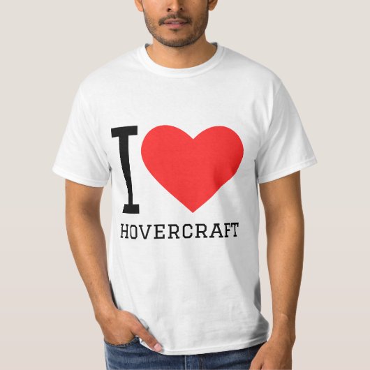 I love hovercraft  tシャツ (正面)