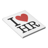 I Love HR ❤️ – 人事部 ノートパッド (アングル)