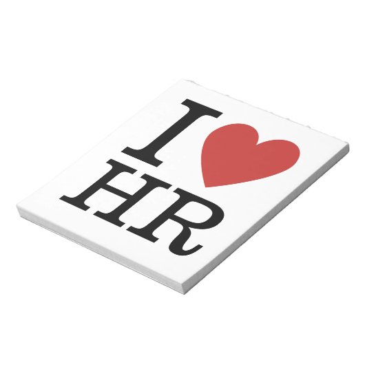 I Love HR ❤️ – 人事部 ノートパッド (回転)
