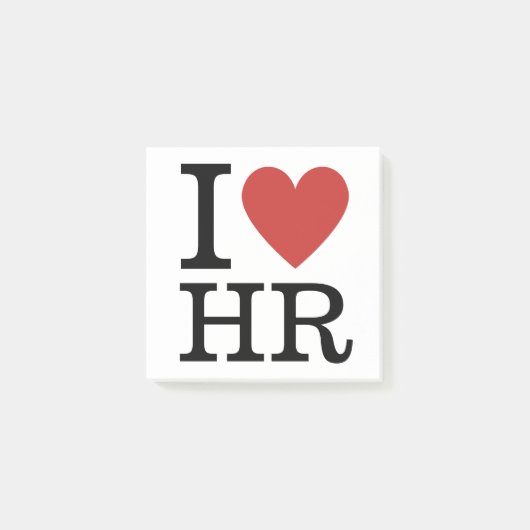 I Love HR ❤️ - HR Department ポストイット (正面)