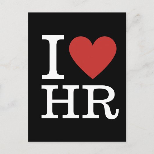 I Love HR ❤️ - HR Department - Greeting Card シーズンポストカード (正面)
