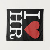 I ❤️ Love HR - HR Department - Tapestry タペストリー (正面(横))