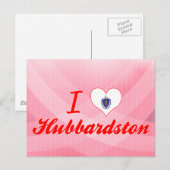 I Love Hubbardston、マサチューセッツ ポストカード (正面/裏面)