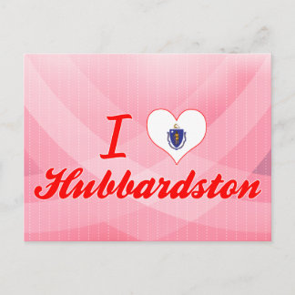 I Love Hubbardston、マサチューセッツ ポストカード