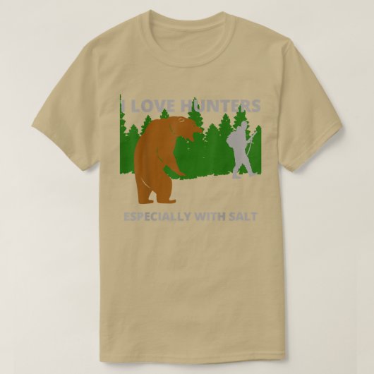 I love huntersfunny sarcastic bear camping hunting tシャツ (デザイン正面)